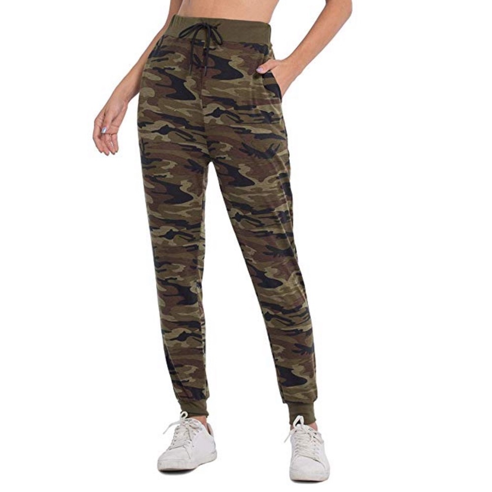 NWT cameo drawstring pocket joggers ladies med